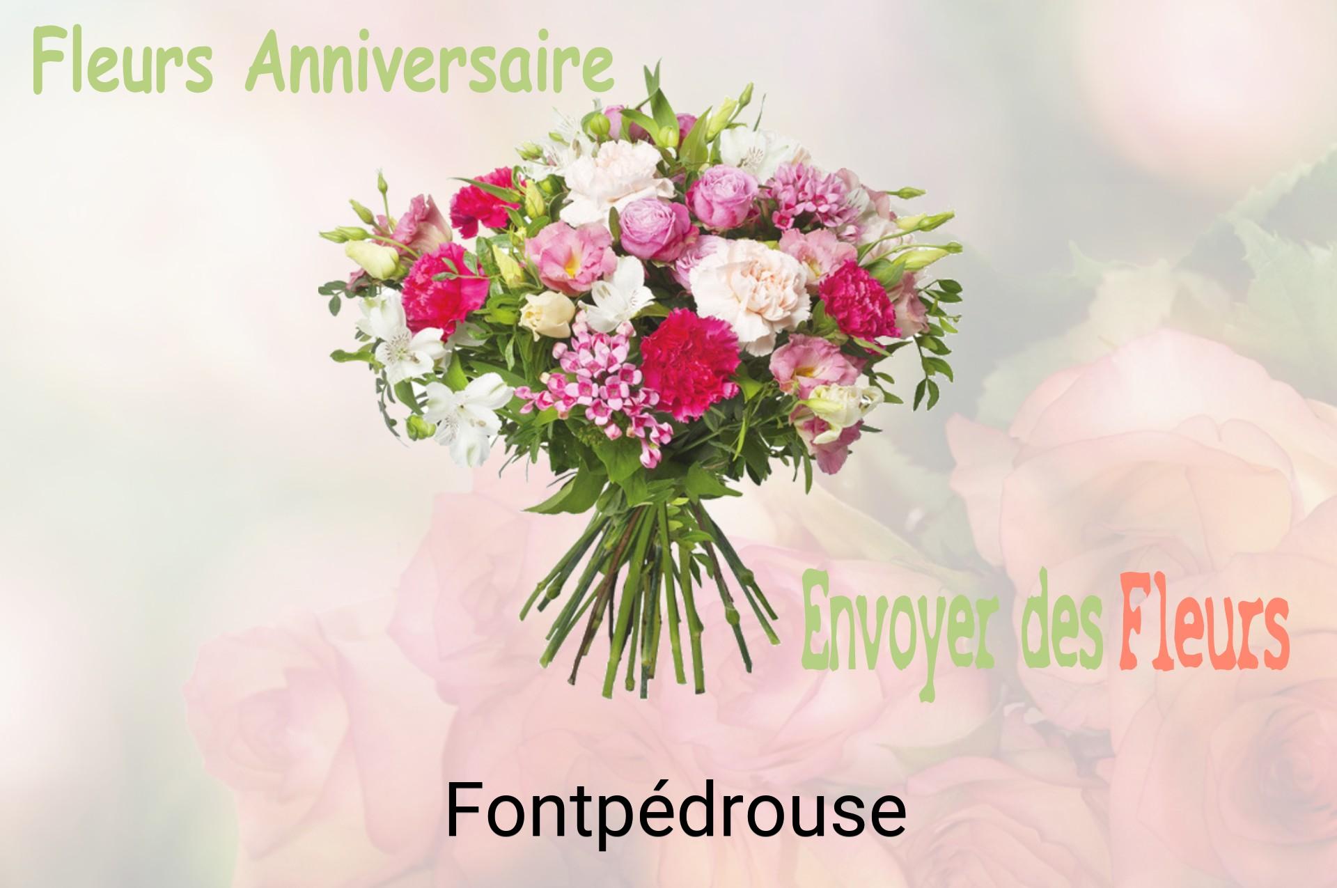 Bouquet de fleurs d’anniversaire livré à Fontpédrouse