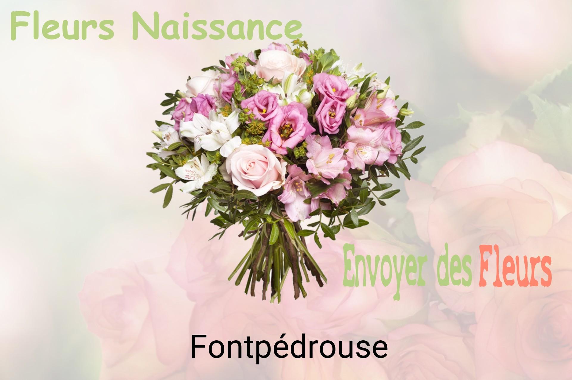 Bouquet de fleurs de naissance livré à Fontpédrouse